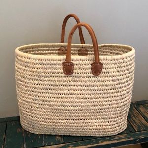 Large Straw Market Tote